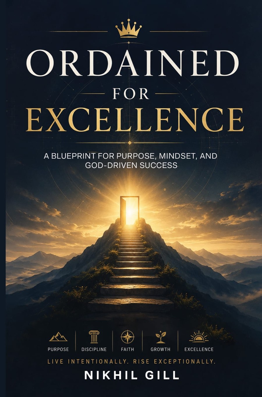 Ordained for Excellence book cover by Dr. Nikhil Gill